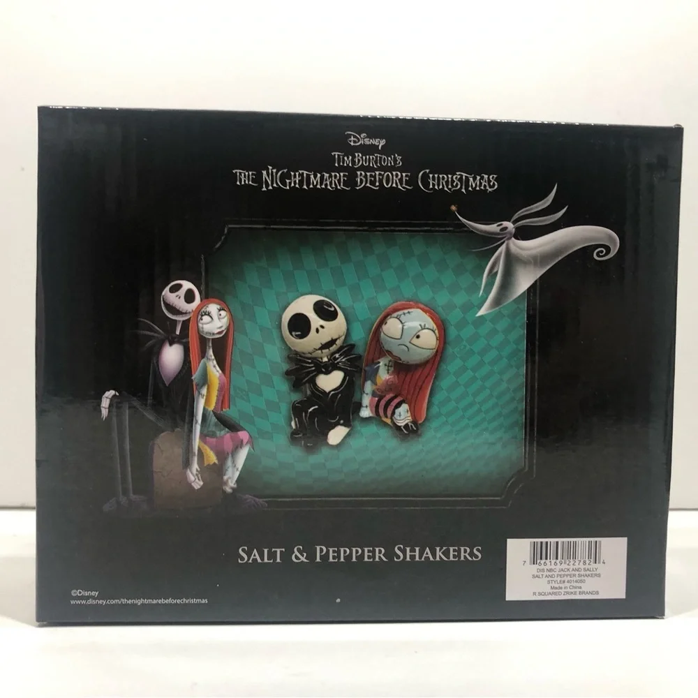 Jack/Sally Salt & Pepper Shakers NWT
